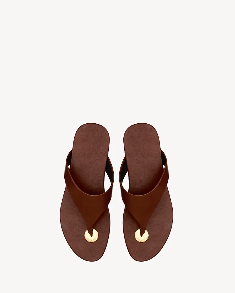 KOUROS slides smooth leather