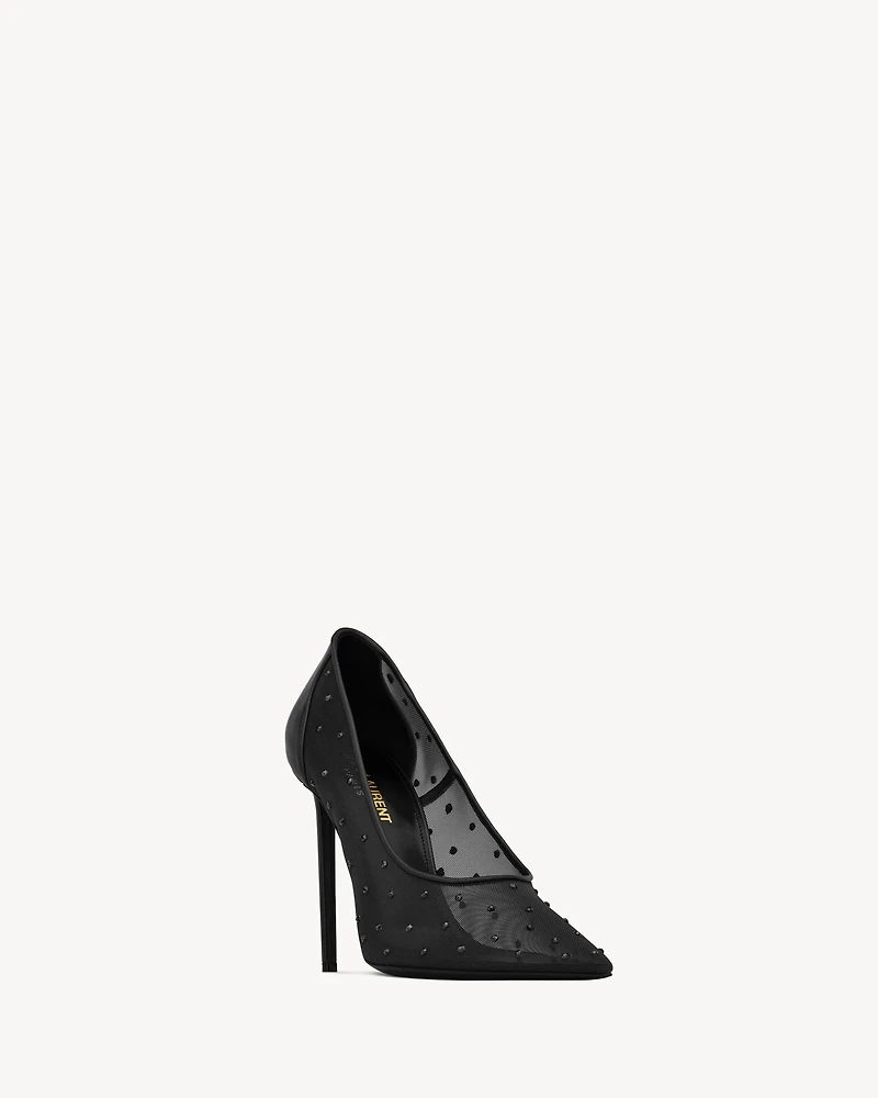 ANJA pumps rhinestone mesh