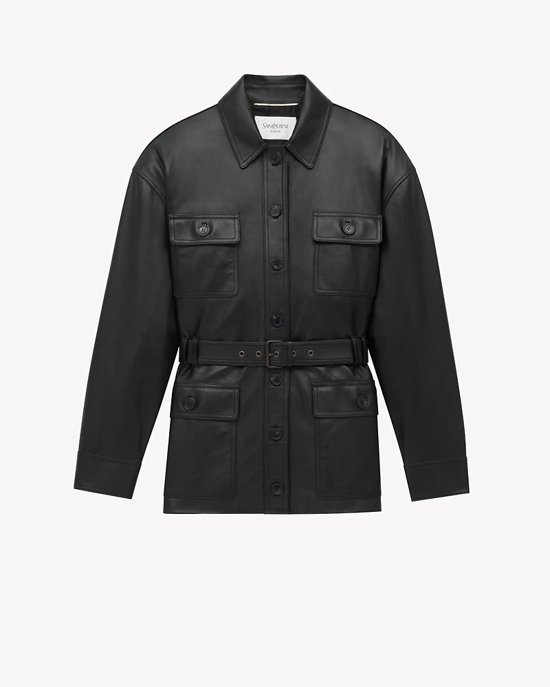SAHARIENNE jacket shiny lambskin