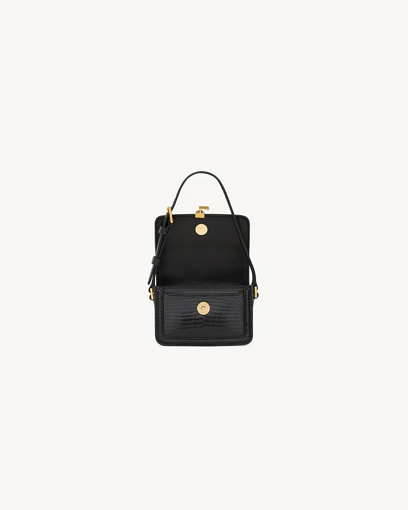 SOLFERINO micro bag in lizard