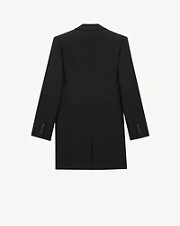 Long Jacket Wool Gabardine