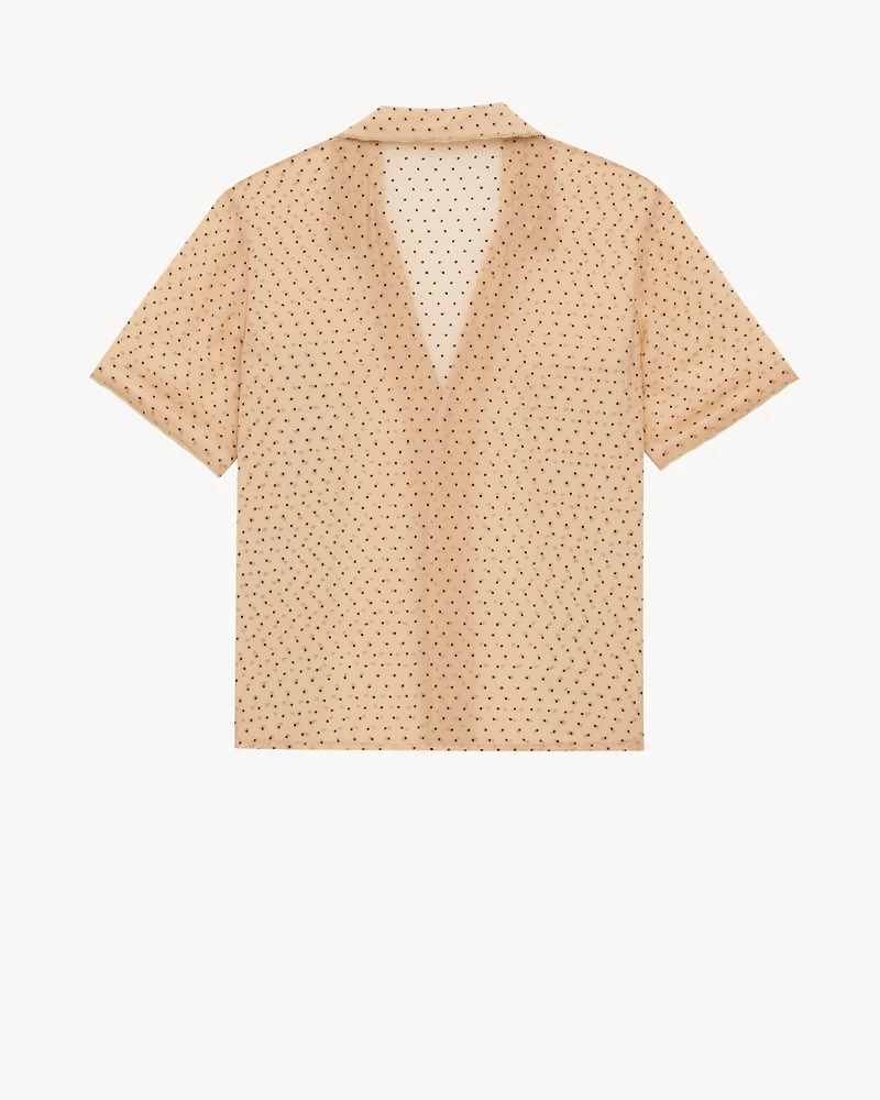 pajama set dotted silk chiffon