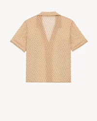 pajama set dotted silk chiffon