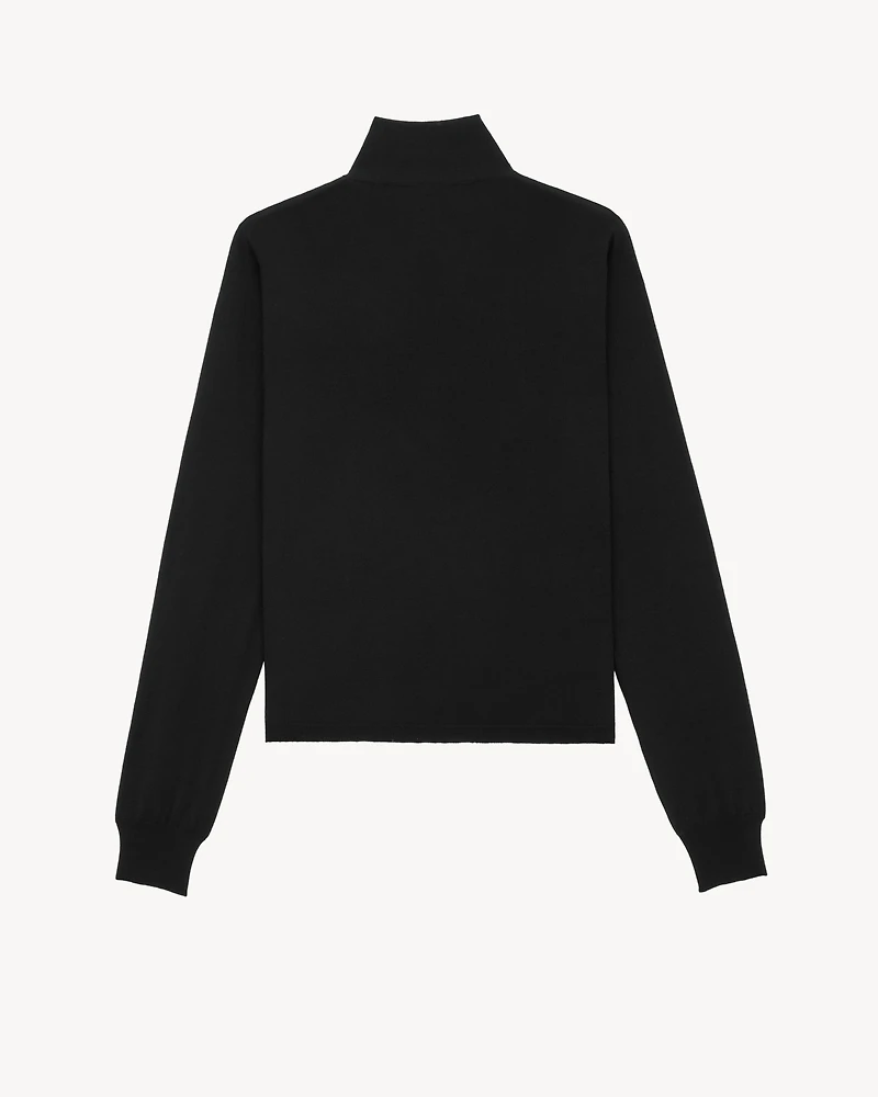 lavallière cardigan cashmere, wool, and silk