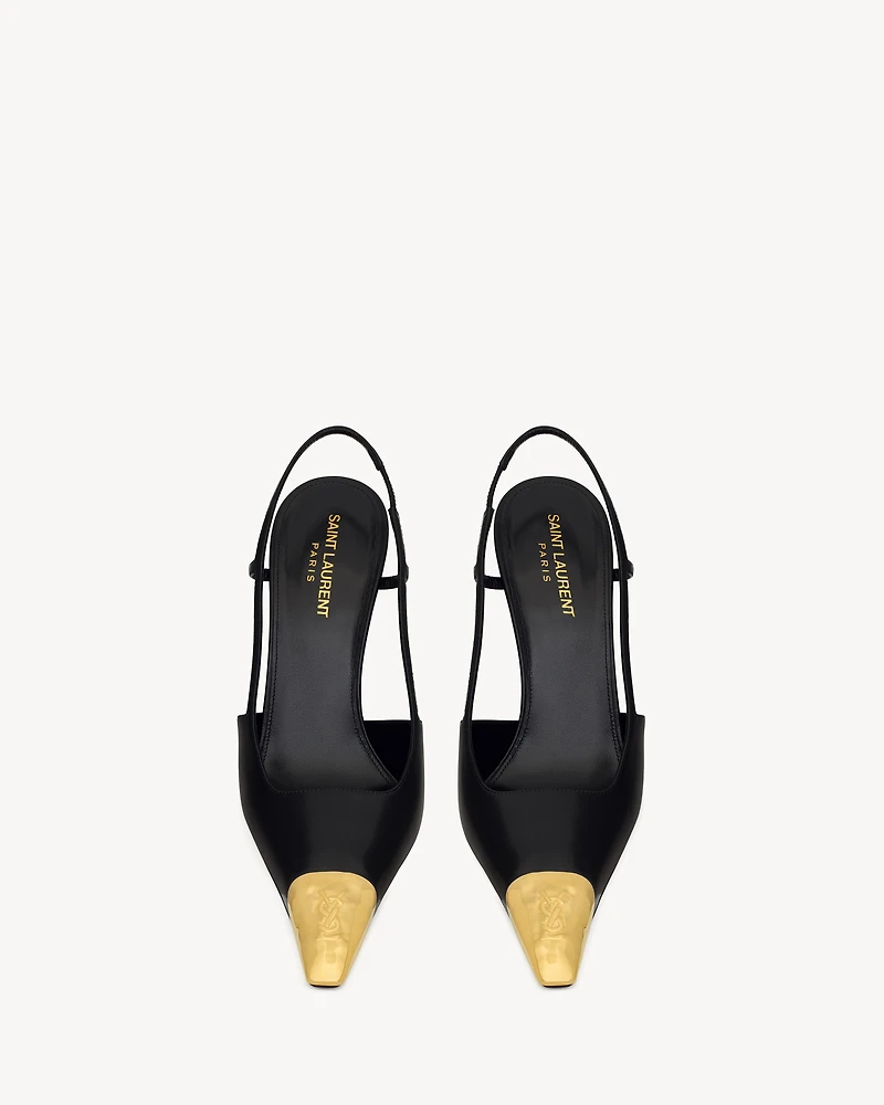 JEANNE slingback pumps smooth leather
