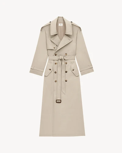 trench coat cotton twill