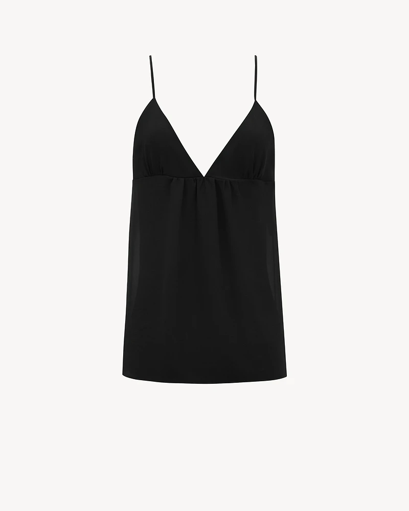 tank top silk georgette