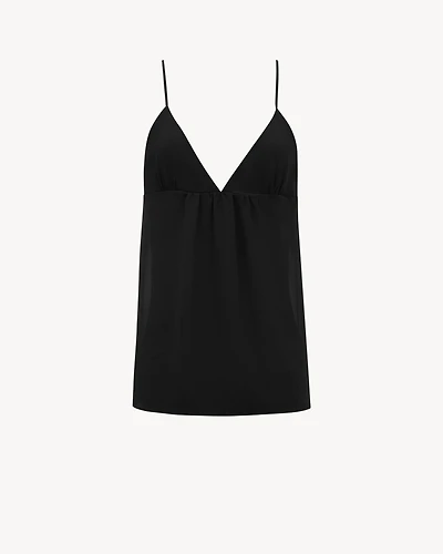 tank top silk georgette