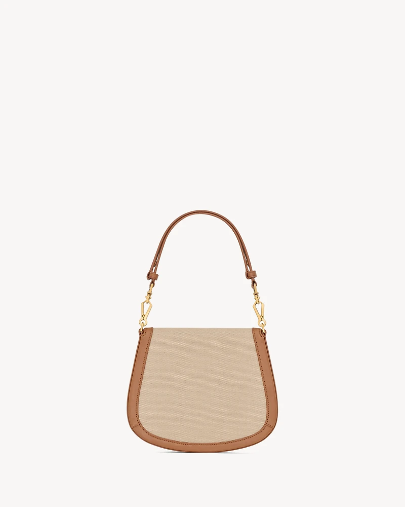 Mini VOLTAIRE top handle bag in canvas