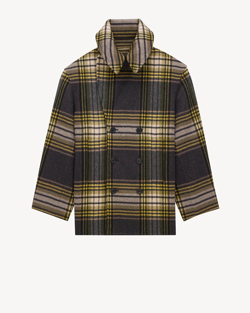 peacoat wool tartan