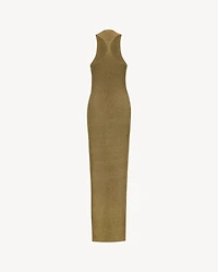 racerback dress lamé rib knit
