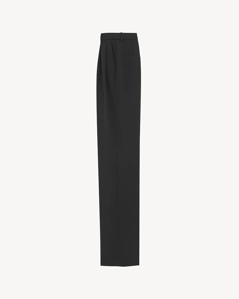 High-Waisted Pants Grain de Poudre