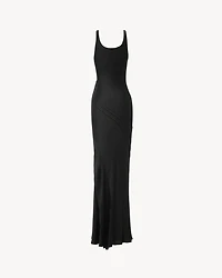 long tank dress silk satin