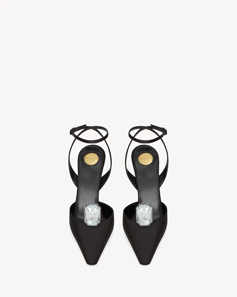 HARLOW pumps satin crepe and crystals