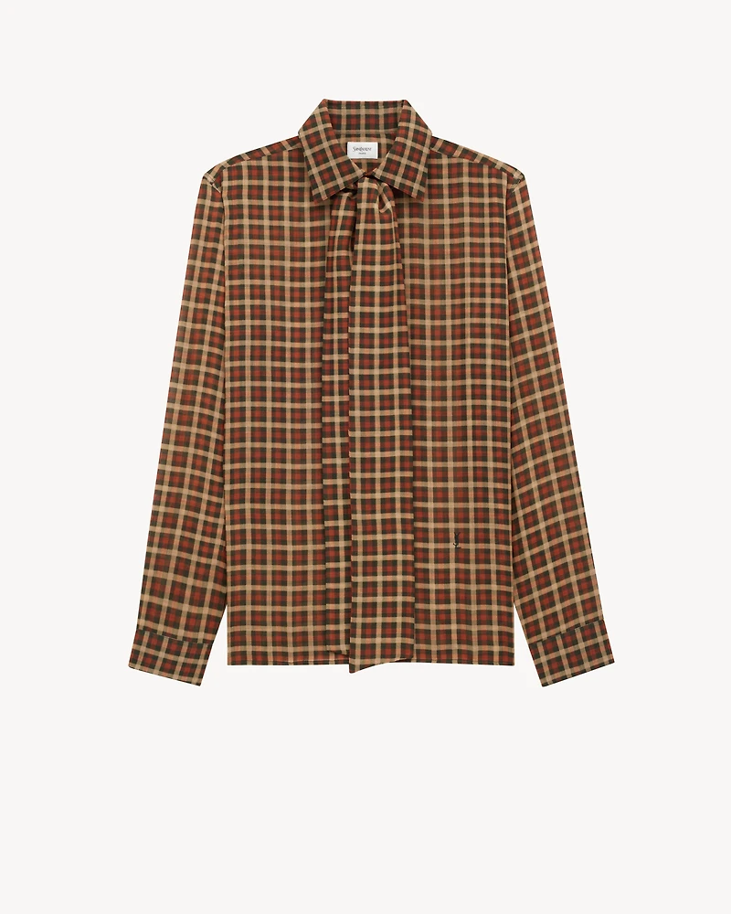 CASSANDRE shirt vichy silk