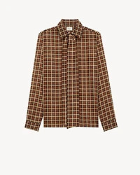 CASSANDRE shirt vichy silk