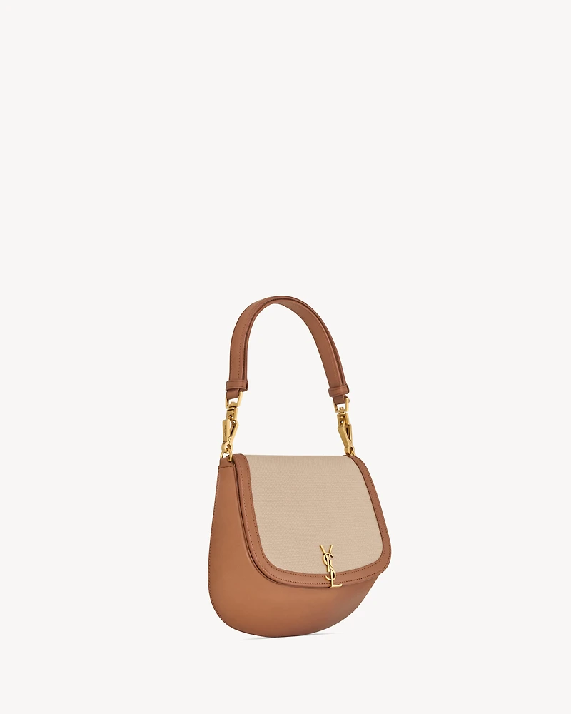 Mini VOLTAIRE top handle bag in canvas