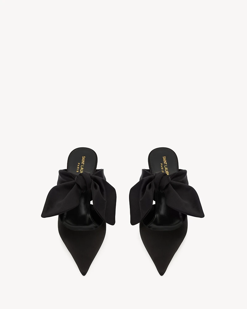 BARBARA mules satin crepe