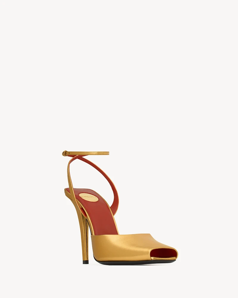 LA SCANDALE sandals metallic leather