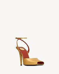 LA SCANDALE sandals metallic leather