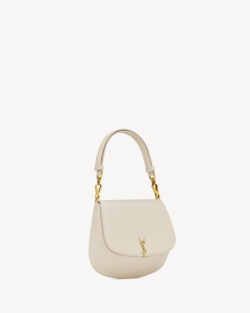 Mini VOLTAIRE TOP HANDLE bag in BOX SAINT LAURENT