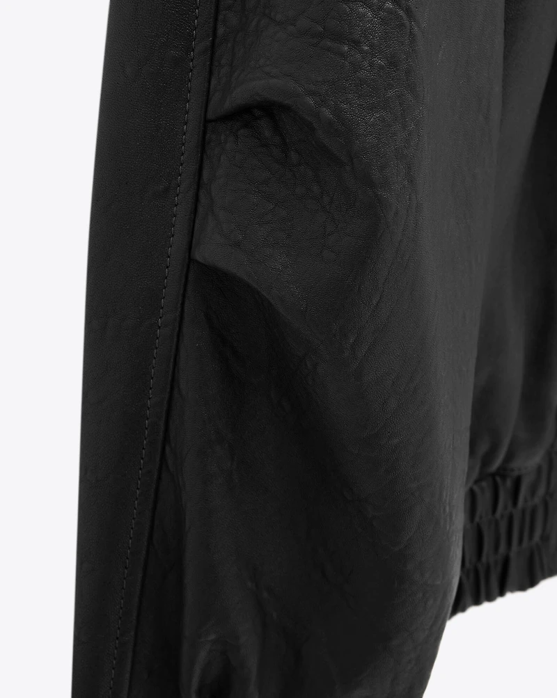 bomber jacket lambskin