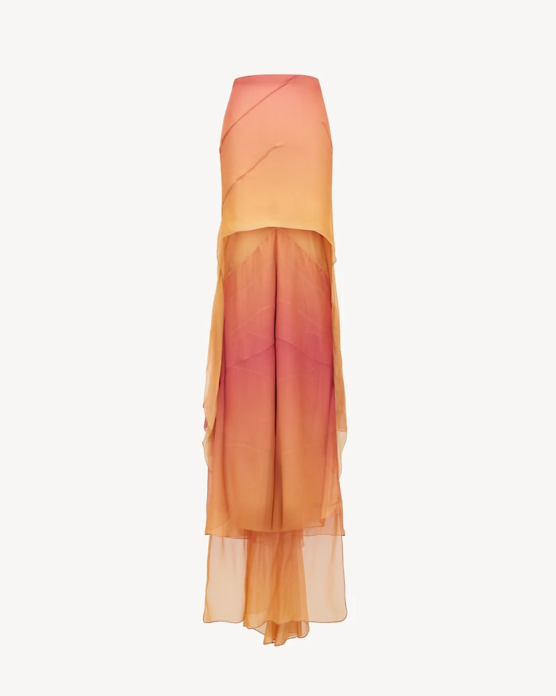 cascade skirt silk muslin