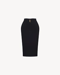 CASSANDRE pencil skirt satin