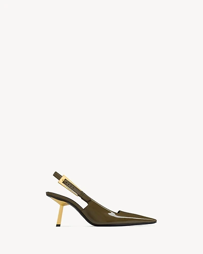 LEE slingback pumps patent leather