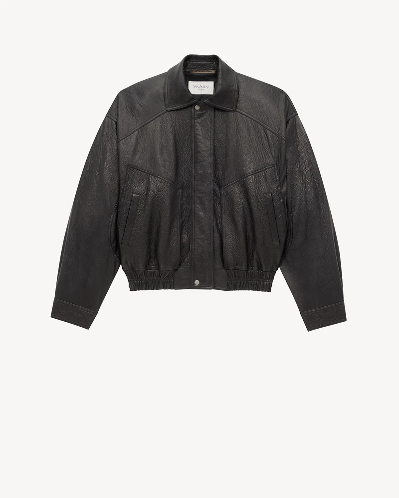 bomber jacket lambskin