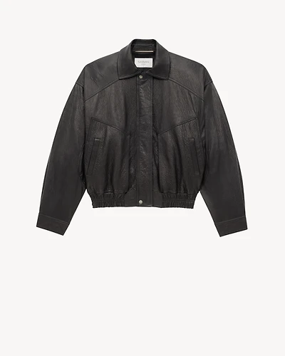 bomber jacket lambskin