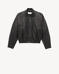 bomber jacket lambskin