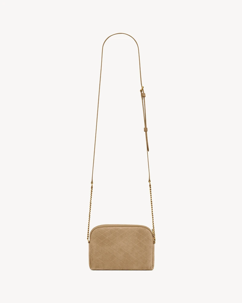 GABY zipped pouch in suede