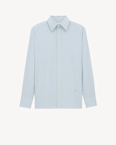 CASSANDRE shirt striped cotton poplin