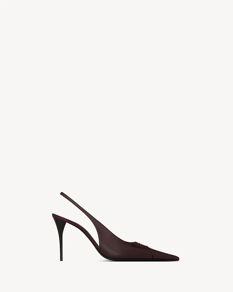 BABYLONE BRETEUIL slingback pumps smooth leather