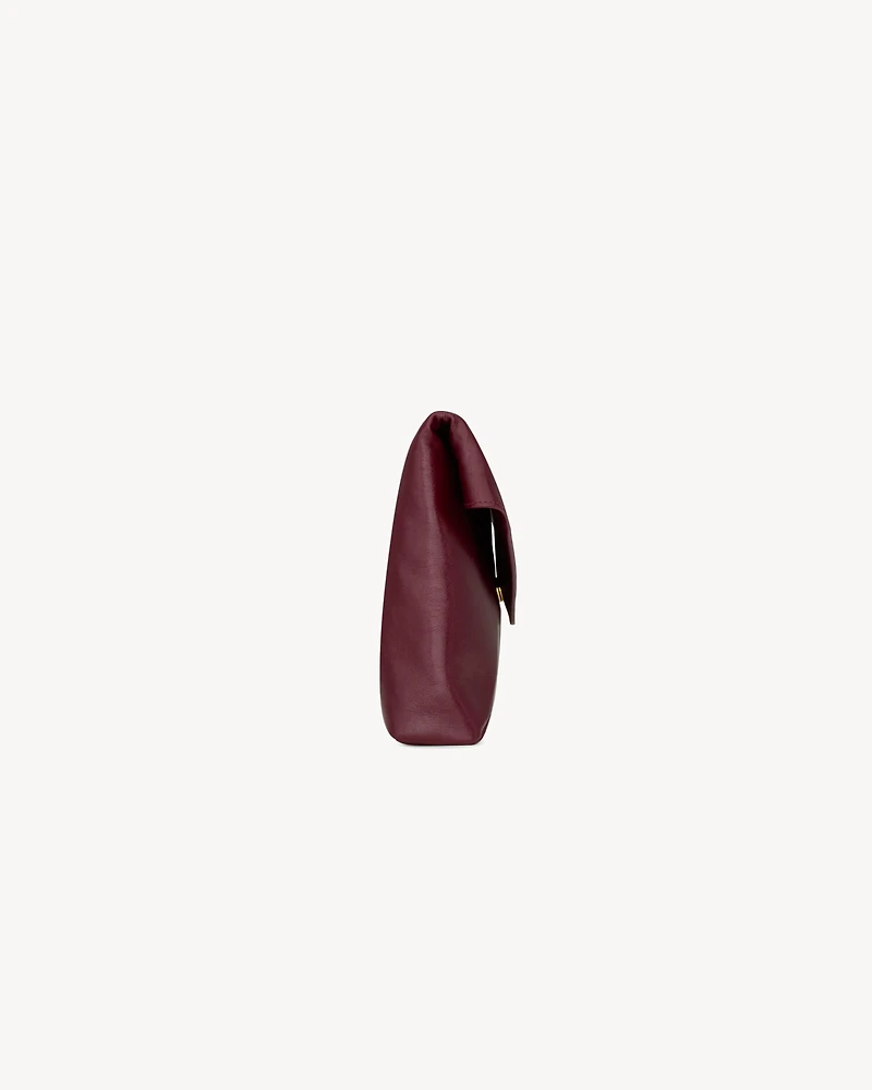 CASSANDRE large envelope pouch in shiny leather