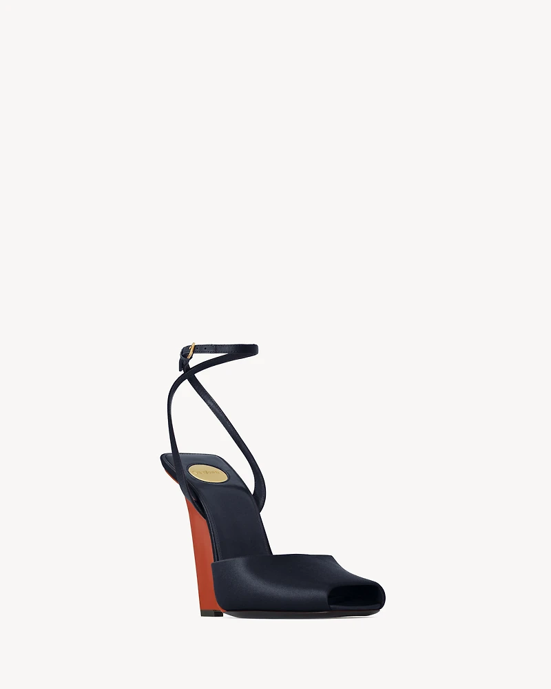 LA SCANDALE wedges satin crepe