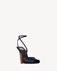LA SCANDALE wedges satin crepe