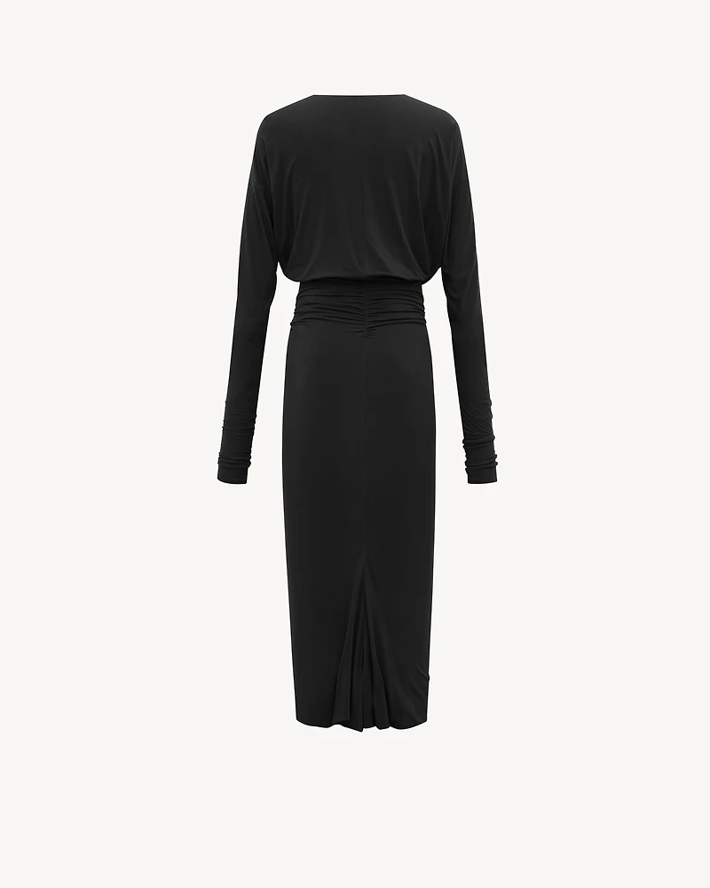 ruched dress stretch jersey
