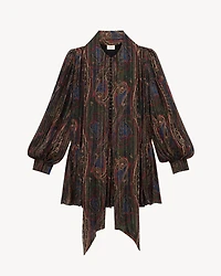 lavallière dress paisley lurex silk