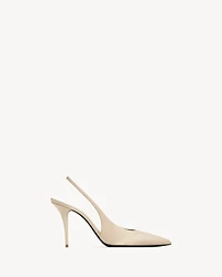 NORMA slingback pumps satin crepe