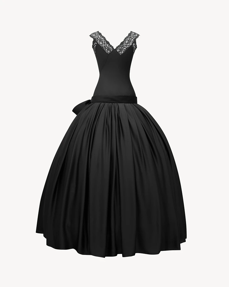 bustier bell dress silk charmeuse