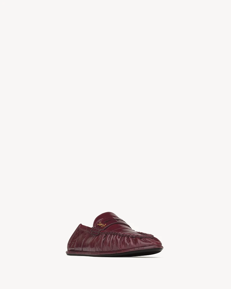 LE LOAFER foldable patent eel