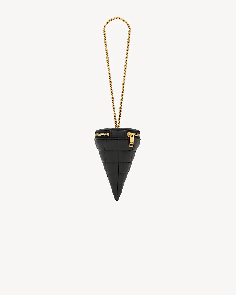 micro cone in lambskin