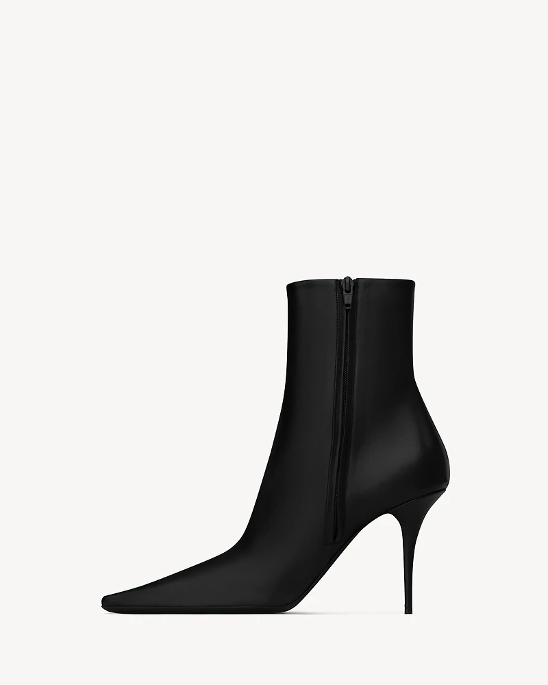 ASHLEY booties smooth leather