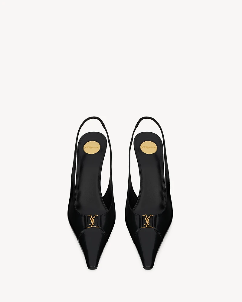 BABYLONE BRETEUIL slingback pumps smooth leather