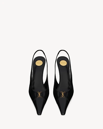 BABYLONE BRETEUIL slingback pumps smooth leather