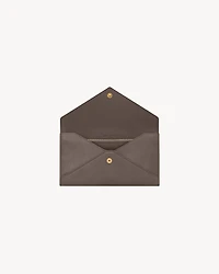 LETTER large wallet in leather