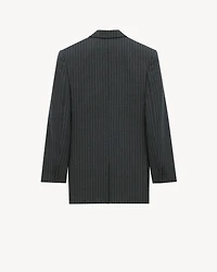 jacket striped wool flannel