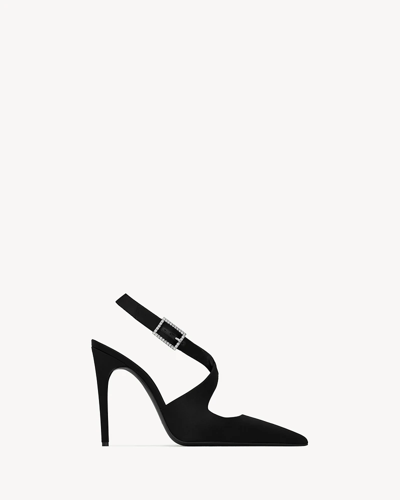 SPONTINI slingback pumps satin crepe